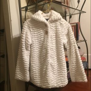 Girls White Patagonia Jacket